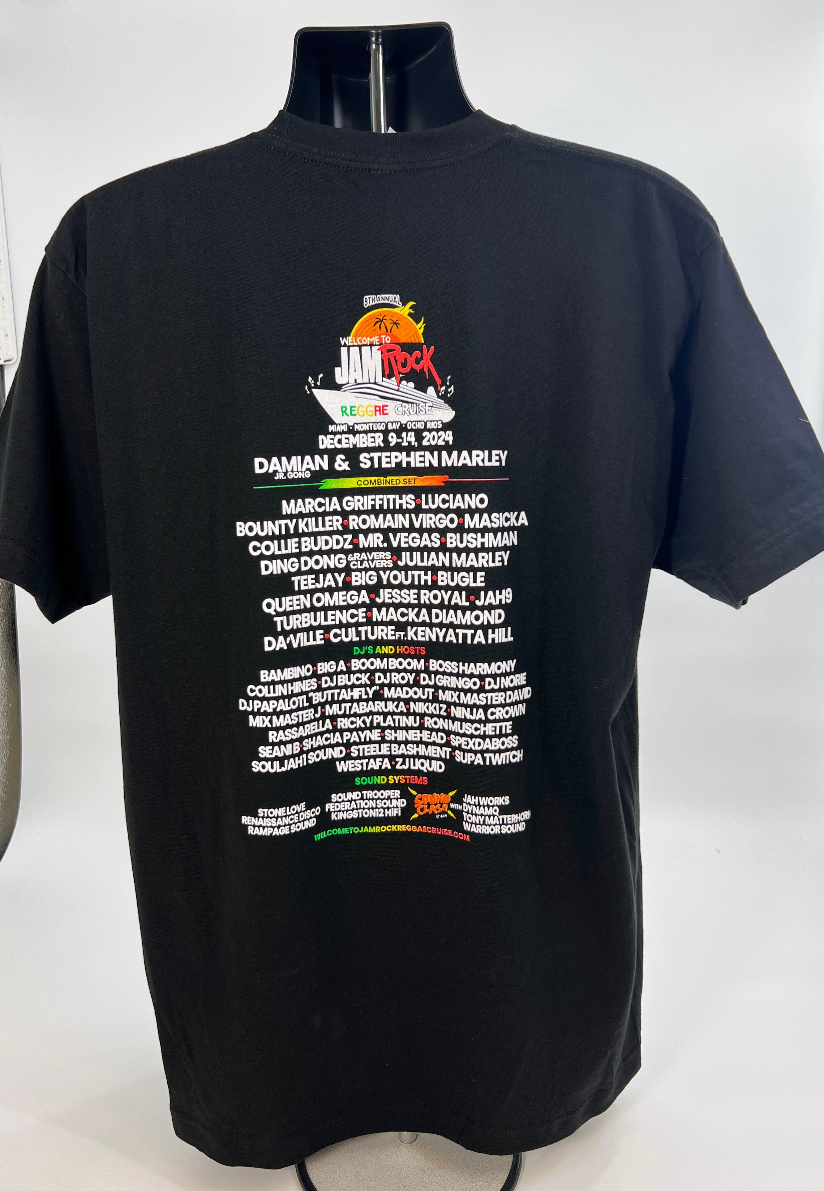 JAMROCK CONCERT TEE BLACK